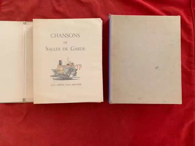 Rare - Curiosa - Chansons De Salles De Garde - Illustrations  - N° - 1948