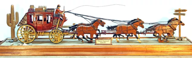 Western Stagecoach and 6 horses woodworking plan