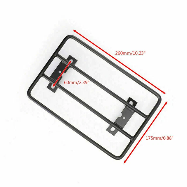 Porte-bagages Arrière Pour Brixton Crossfire 125 XS – Style B Avec Accoudoirs, Métal Noir, Support Tablette