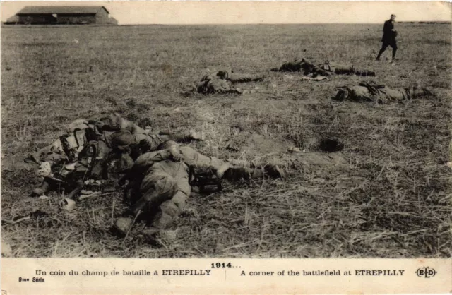 CPA AK Military - A Corner of the Battlefield in Etrepilly - 1914 (695650)