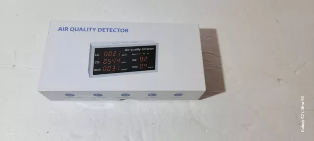 Air Quality Monitor, Aiment 5 in 1 Multifunctional CO2 Detector Carbon Dioxide M