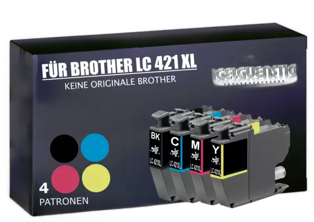 4 xl Set PATRONEN kompatibel für BROTHER DCP-J1050 DW DCP-J1140 DW MFC J1010 DW