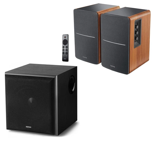 EDIFIER R1280DBS ACTIVE Bluetooth Bookshelf 2.0 Speaker & Edifier T5 ...