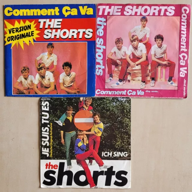 THE SHORTS - Lot de 3 Vinyles 45T / en état Correct