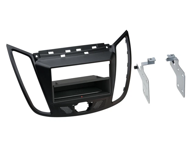 Maschera radio Inbay DIN autoradio per Ford C-Max Kuga DM2 nero opaco