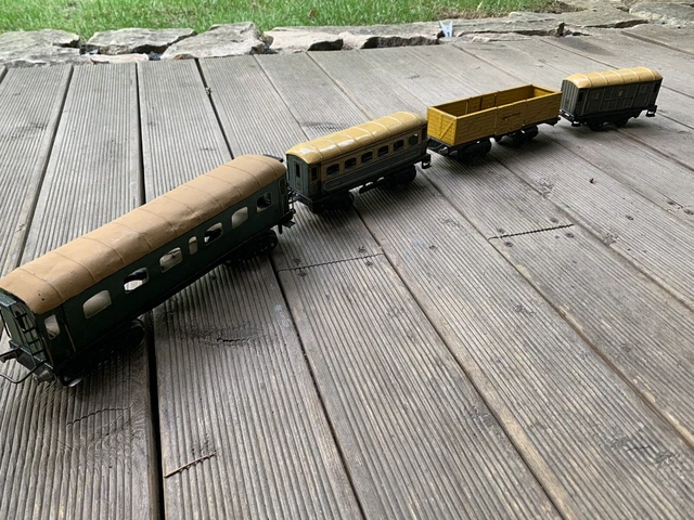 Lot De 6 Wagons JEP échelle O - Acier Embouti, Fabrication Française (1927)