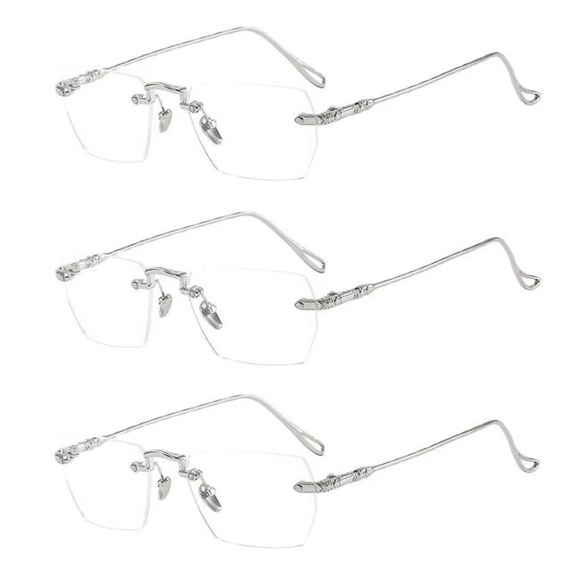 Gafas de lectura vintage sencillas lentes ultraligeras protección ocular anti-luz azul