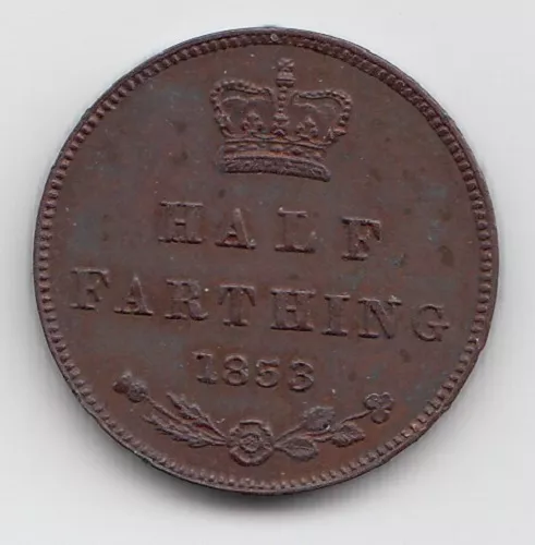 1853 PROOF Half Farthing  - Queen Victoria - Very Rare