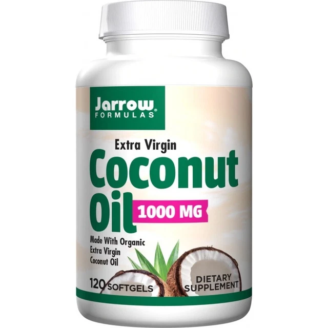 Aceite de coco Jarrow 1000 mg virgen extra 120 geles