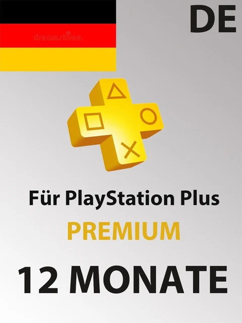 Playstation Plus Premium 12 mesi - 12 Month - PSN Cards Digital Key [DE]