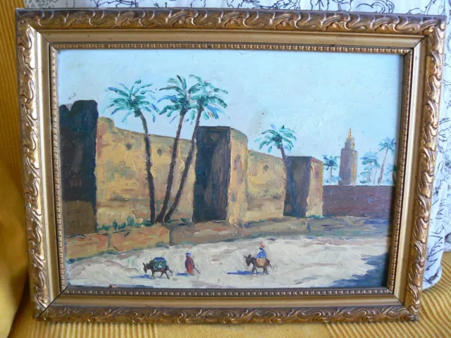 huile sur panneau ancienne orientalisme