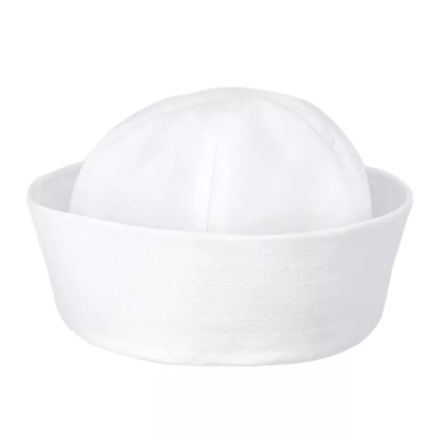 White Navy Sailor Hat Popeye Gilligan Doughboy Child Adult Costume Accessory、