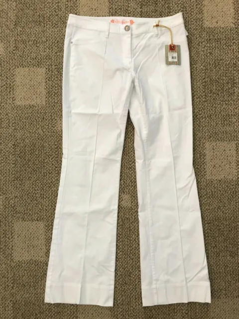 Robert Graham Womens Taylor Flare Jeans Pants White Size 6 WS13310