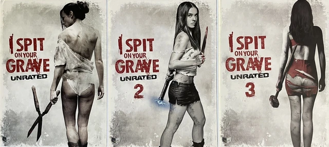 I SPIT ON YOUR GRAVE 1,2,3 Blu Ray LIMITED Two Disc MEDIABOOK, NUMBERED to 500