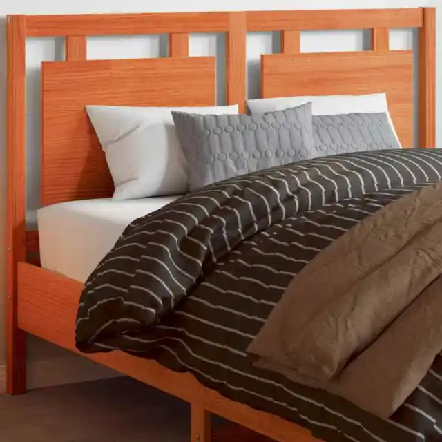 Tête de lit cire marron 135 cm bois massif de pin vidaXL