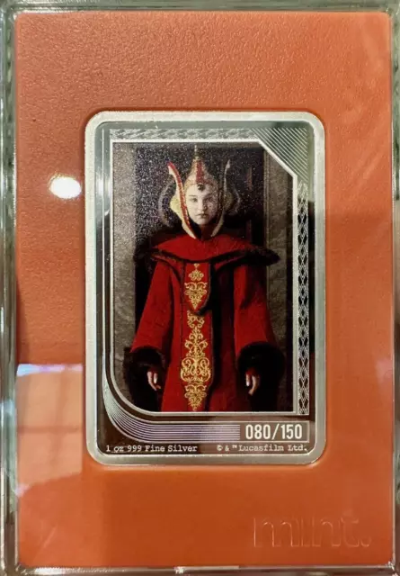 2023 - Padme Amidala Star Wars MINT Trading Coin -NIUE- 1 oz Silver $2 - #80/150