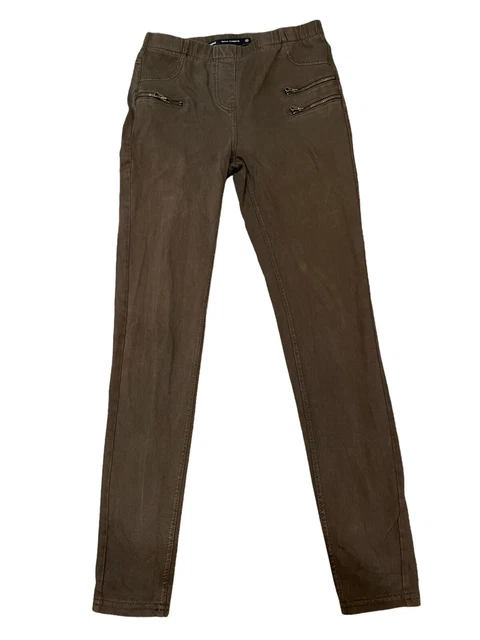 Jeggings skinny in denim Next cachi vita taglia 8 (CW11)