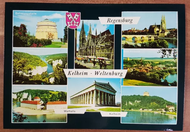 Schöne alte Ansichtskarte AK - Regensburg Kelheim Weltenburg Walhalla Befreiungs