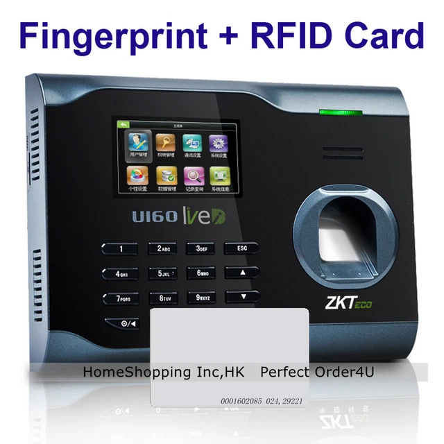 ZKTECO FINGERPRINT 125KHZ RFID Card Attendance Time Clock WiFi TCP Zkteco fingerprint 125khz rfid card attendance time clock wifi tcp