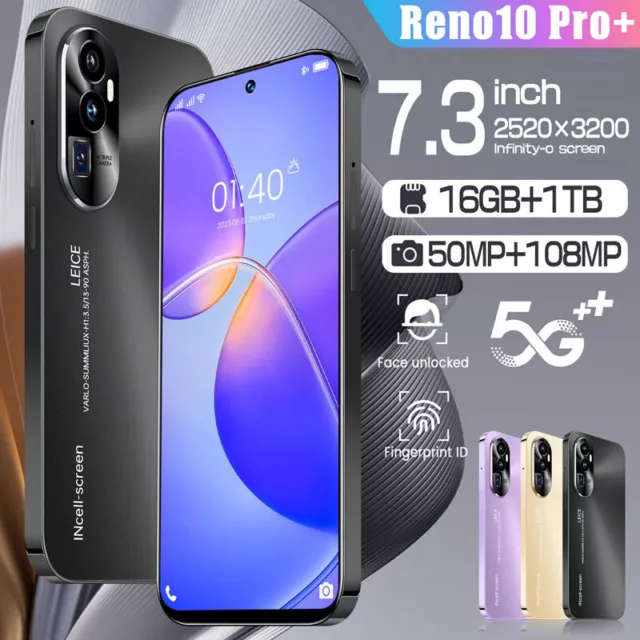 Reno10 Pro+ 16GB+1TB Android Smartphone 4G/5G Factory Unlocked Cheap MobilePhone