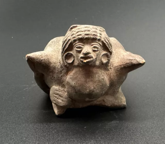 Mexico, unusual Pre-Columbian Colima culture clay human-shaped vessel (A30)