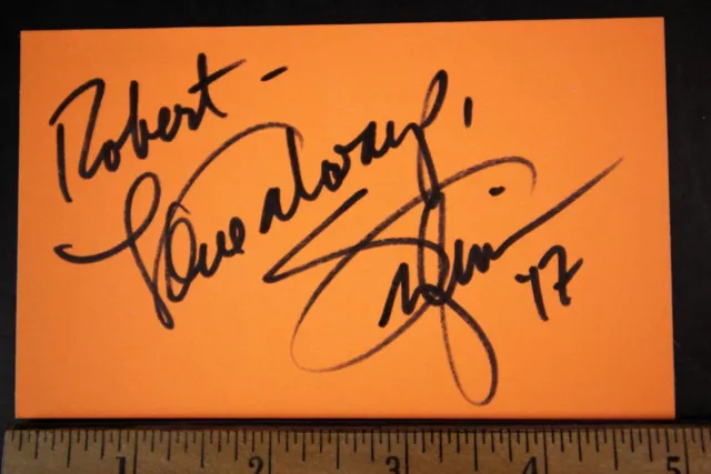 Country~Pop Musician SYLVIA AUTOGRAPH INDEX CARD~