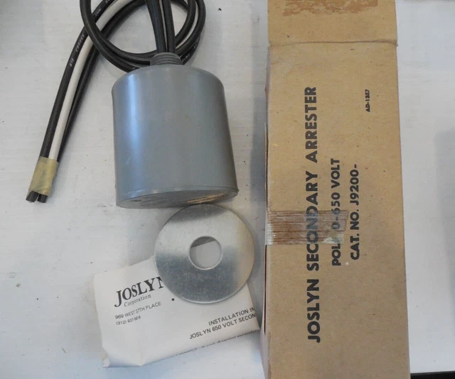 Interrupteur De Sécurité (Stop) Joslyn J9200-7 - 1 Pôle, 0-650V, Neuf