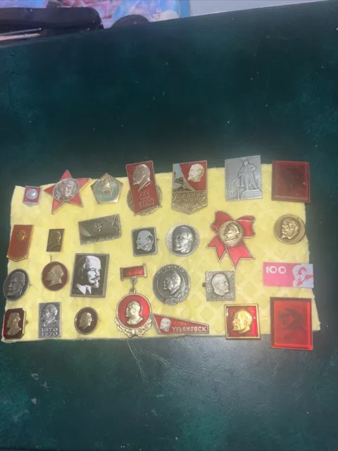 COMMUNIST Leader VLADIMIR LENIN Head BADGE COLLECTION