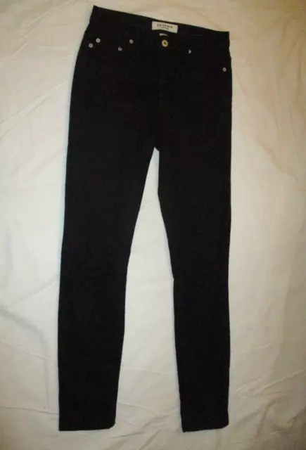 Country Road  Womens Girls  Designer  Black Slim Stretch Jeans 6 28 "   Exc Cond