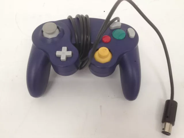 Generic Game Cube controller For Nintendo GC Purple Untested Good Condition