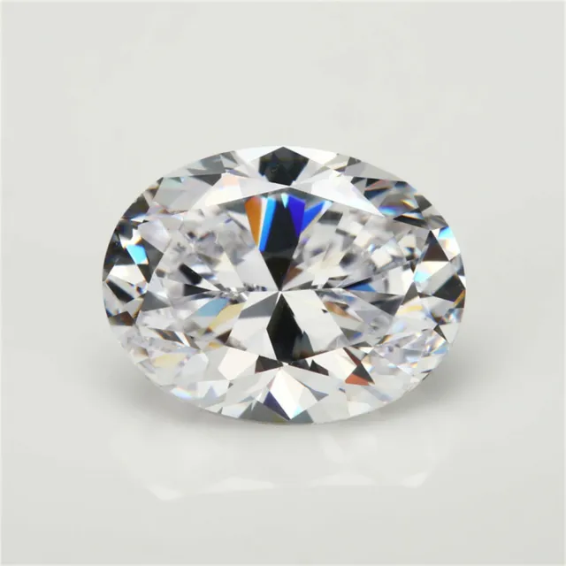 15*20mm Huge Unheated 56.58ct VVS White Sapphire Oval Cut AAAAA+ Loose Gemstone/