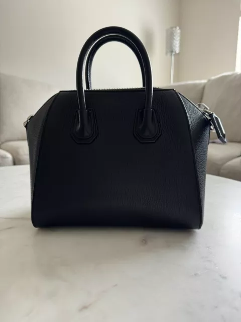 Givenchy Mini Antigona Bag Black Sugar Goatskin Leather 3