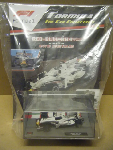 Panini F1 Car collection "RED BULL RB4" David Coulthard 2008. Scale 1:43. Sealed