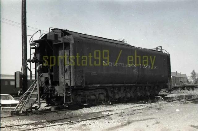 1972 NP Northern Pacific Steam Locomotive Tender - Vintage Railroad Negative