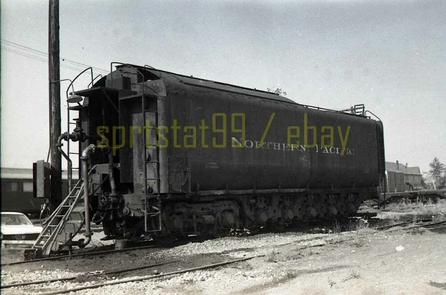 1972 NP Northern Pacific Steam Locomotive Tender - Vintage Railroad Negative