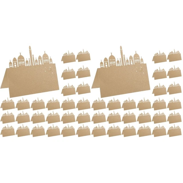 Cartes De Table Mariage 50 Pièces - Supports Numéros Tables Découpés Laser, Or Rose, à Plier