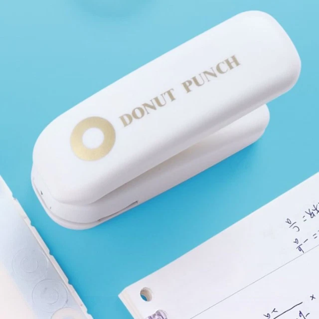 Office Supplies DIY Paper Puncher Punching Supplies Doughnut Ring Puncher