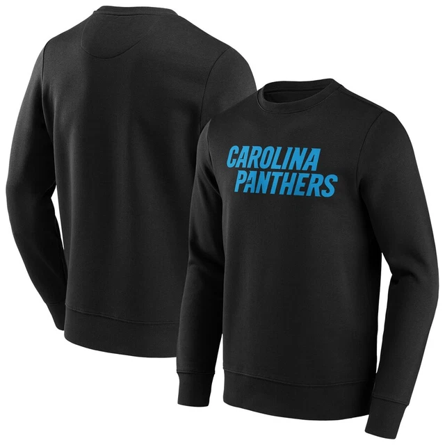 Carolina Panthers NFL Sweatshirt (Size XL) Men's Wordmark Logo Sweat - New