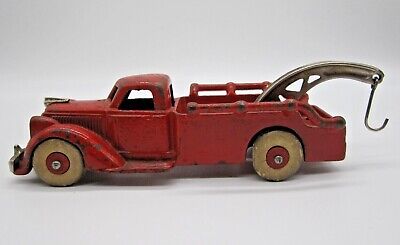 VINTAGE 1930’S HUBLEY Cast Iron Wrecker Tow Truck with Hook - All ...