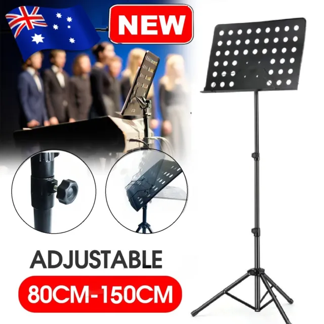 Heavy Duty Music Stand Adjustable Sheet Stand Folding Guitar Professional Stage