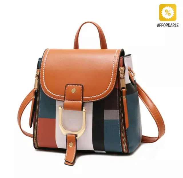 School Bags Women Leather Backpacks Teenager Girls Travel Back Bag Retro Bagpack