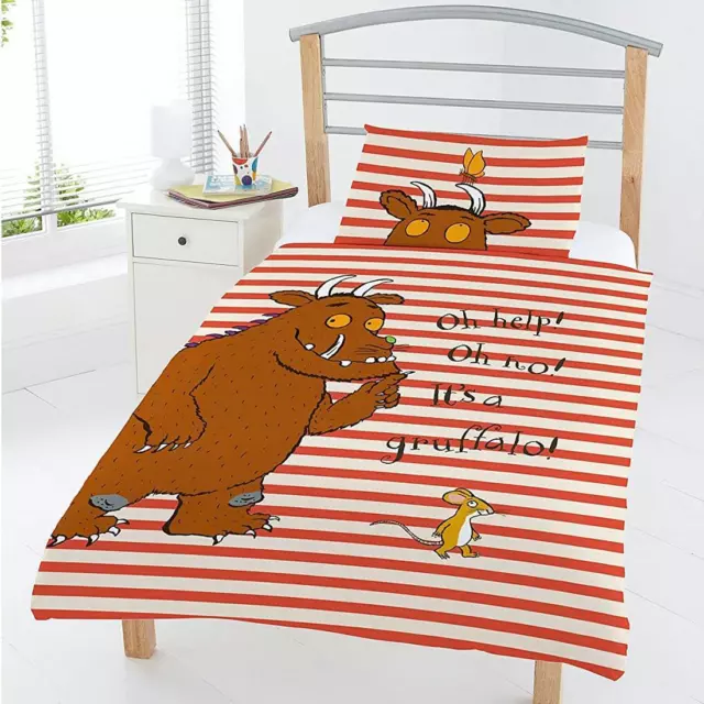 The Gruffalo Toddler Duvet Cover & Pillowcase Set Junior Oh Help 2-in-1 Designs