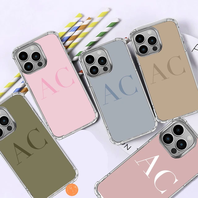 Personalisierter Name Handyhülle Silikon Abdeckung stoßfest für iPhone 14 12 11 15 90