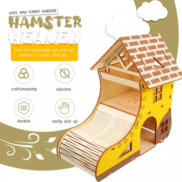 Hámster Villa Rata Soporte de Juego Pequeño Animal Escalera Plataforma Animales 3