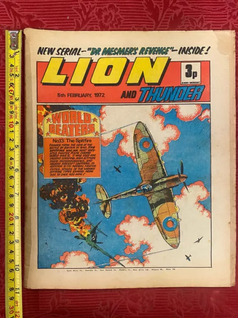 Lion And Thunder Comic 5th February 1972 REF00092