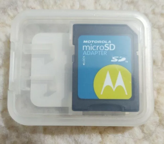 New Motorola MicroSD to SD Memory Card Adapter In box