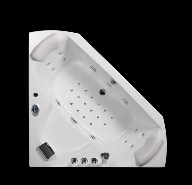 Vasca Idromassaggio per bagno 135x135 cm full optional riscaldatore 2 cuscini rt
