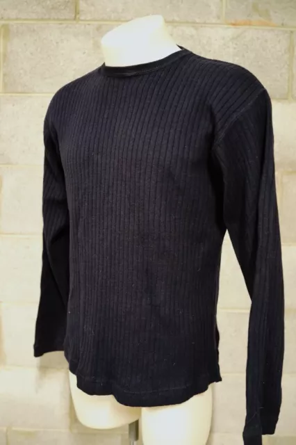 polo by ralph lauren blue midweight cotton ribbed knit jumper…size large…vgc...