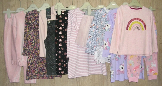 NEXT TU H&M etc Girls Pink Bundle Dress Tops Leggings Joggers Skirt Age 2-3 98cm