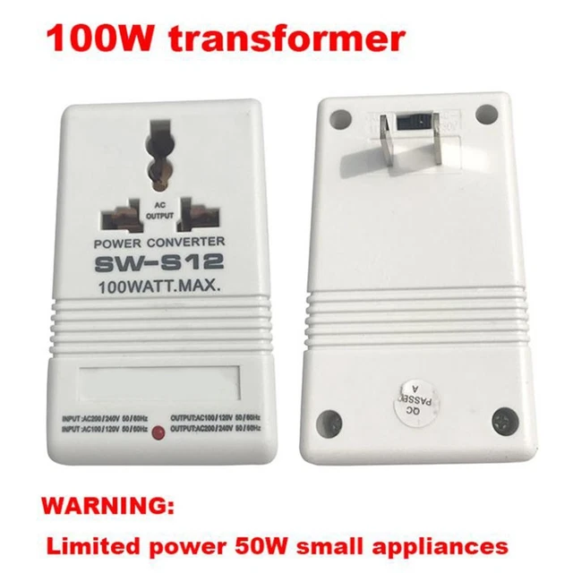 1PCS Step UP or Down Voltage Converter Transformer 100W 110V/120V To 220V/240V